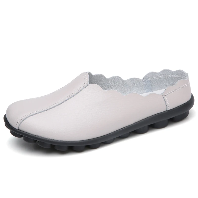 Новая повседневная женская обувь мягкие из кожаного спилка Женские туфли