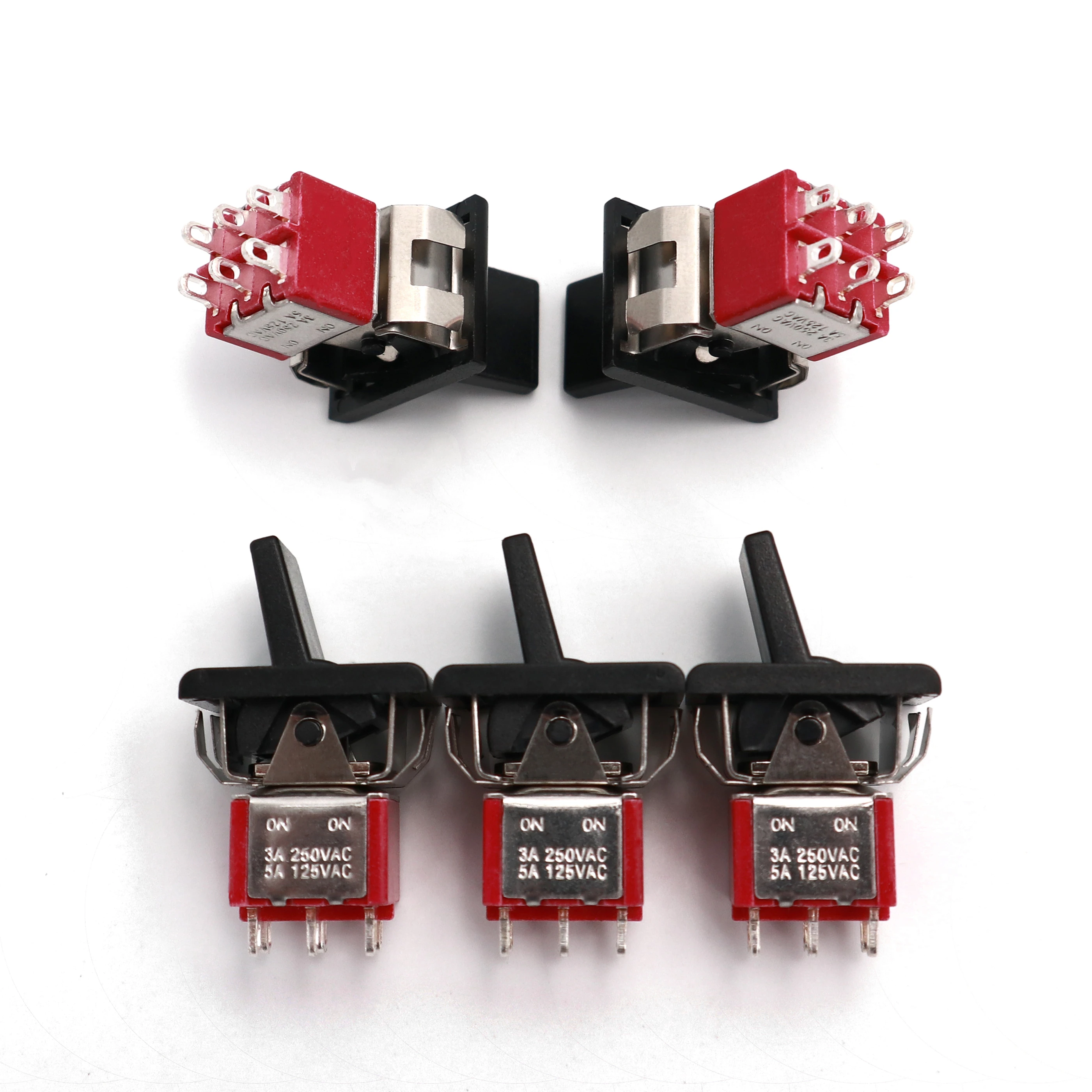 5 шт. SH R8017 P14 DPDT 6Pin мини рычажный переключатель ON Поддерживает 2