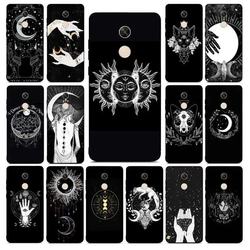 

MaiYaCa Witches moon Tarot Mystery totem Phone Case for Redmi Note 8 7 9 4 6 pro max T X 5A 3 10 lite pro