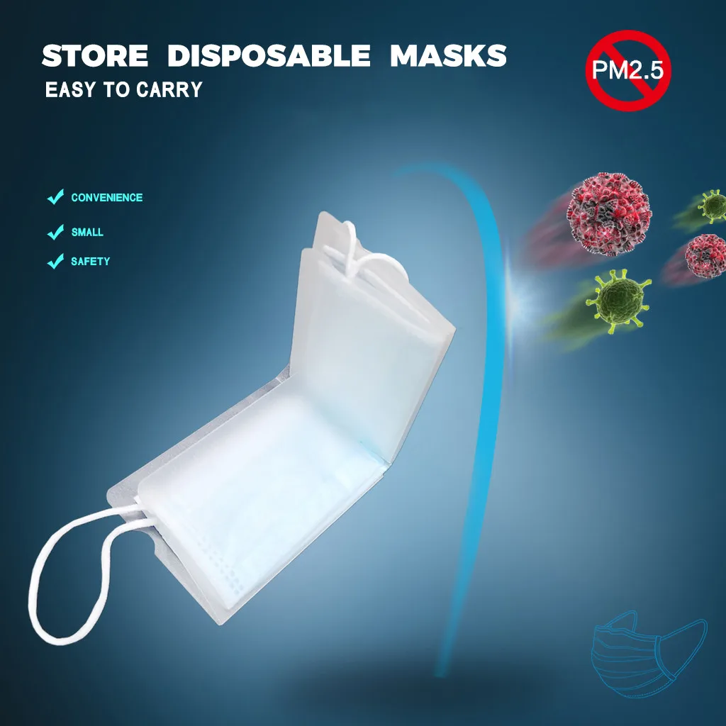 Портативный органайзер для маски лица 5 шт. пыленепроницаемый и влагостойкий