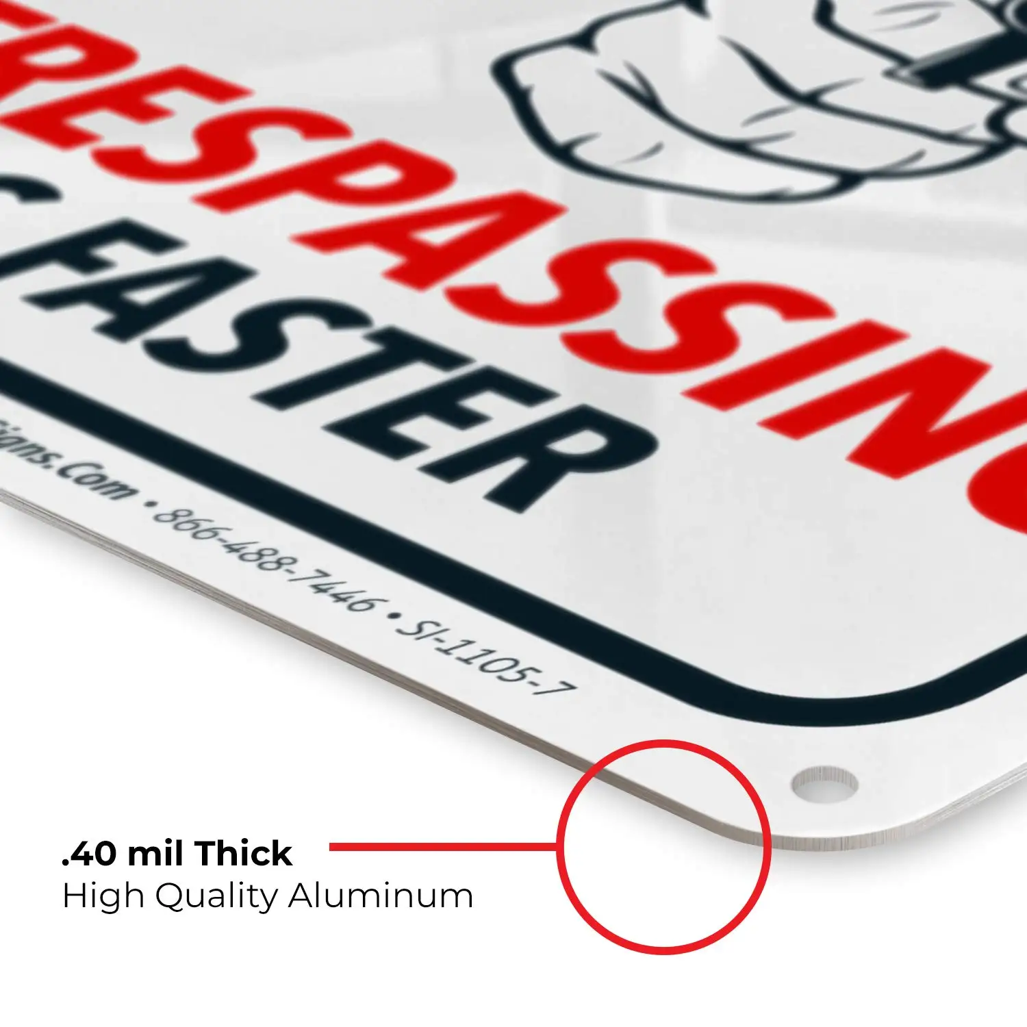 

Prayer is The Best Way to Meet The Lord, Funny No Trespassing Sign, 10x7 Inches, Rust Free .040 Aluminum