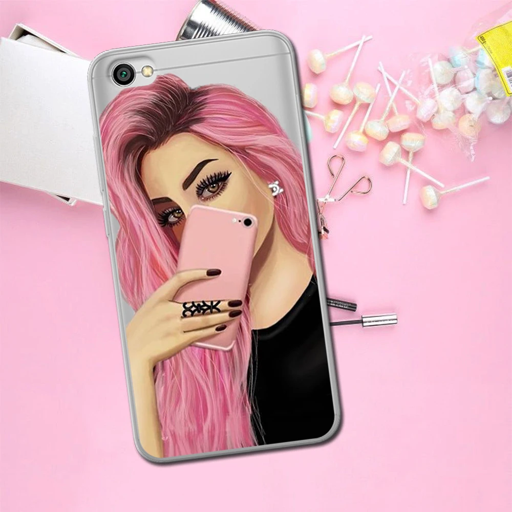 Девушка класса люкс для Xiaomi Redmi Mi 8 6 CC9 A2 Lite 5X 6X A1 6A 4X 4A 5 9 Plus Note 4 5A премьер-профессионал чехол Coque чехол-футляр Капа