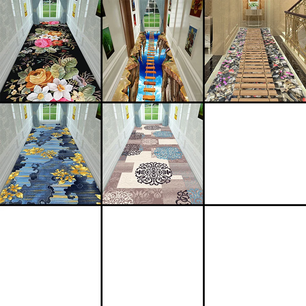 

Nordic Style Parlor Bedside Balcony Corridor Area Rug Entrance Doormat Flannel Floor Mat 3D Carpet for Home Decor Living Room