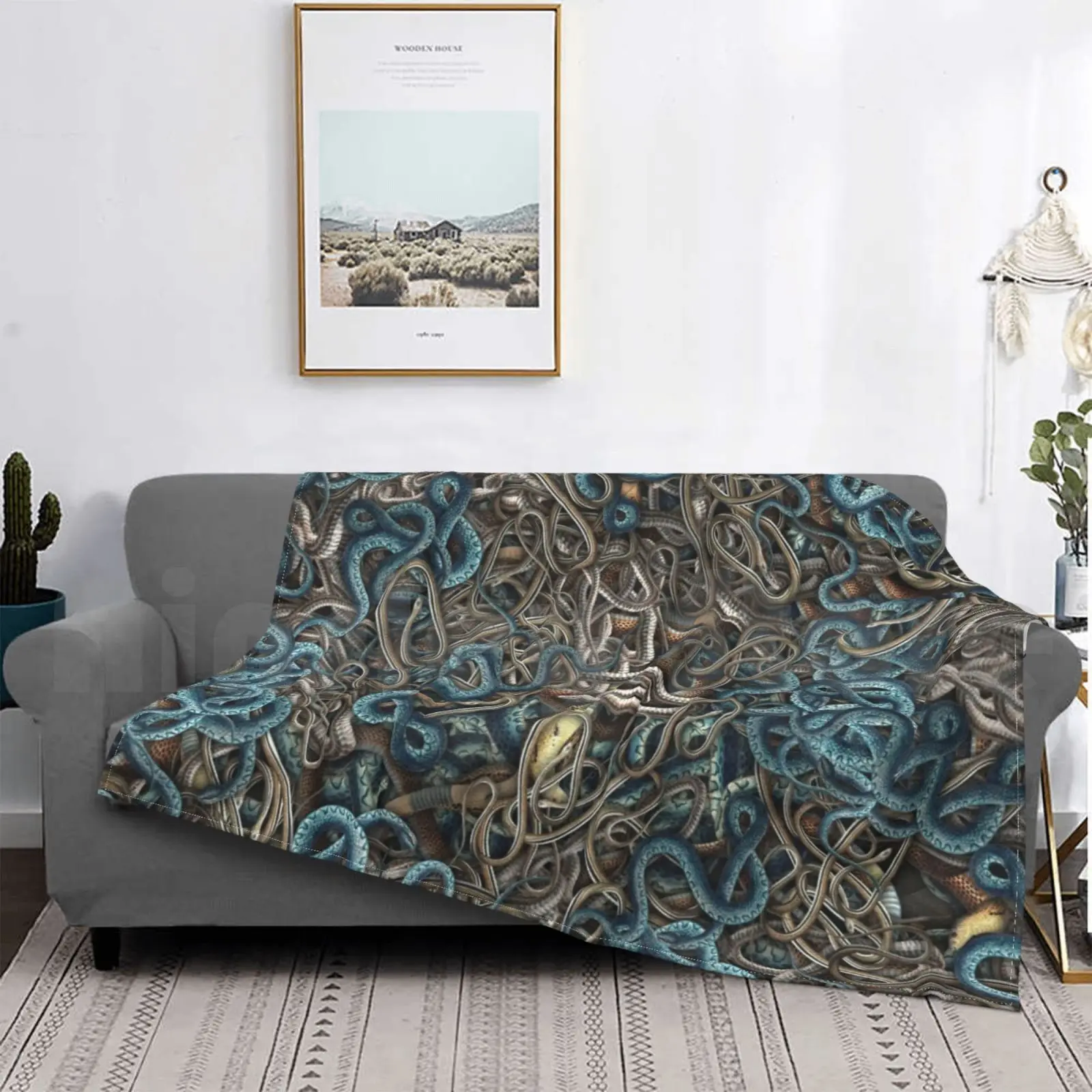 

Indy's Nightmare Blanket Fashion Custom Snake Snake Nature Animal Ball Python Mythology Python Red Reptile