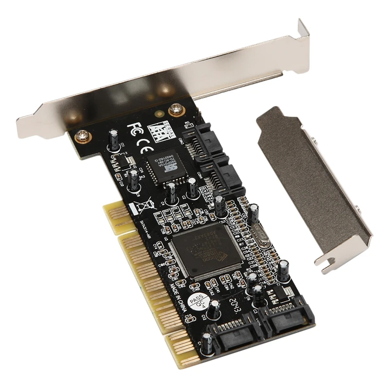 PCI to 4 SATAII Riser Card SIL3114 Array Adapter Support RAID 0.1.0+1.5 Hard Disk Expansion | Компьютеры и офис