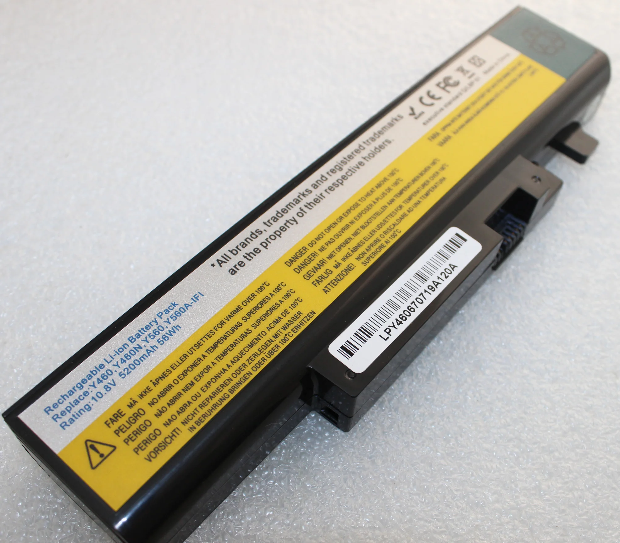 Сменный аккумулятор для ноутбука LENOVO IdeaPad Y460 Y560 B560 Y560A Y460A L09N6D16 L09S6D16 L10L6Y01 L10N6Y01