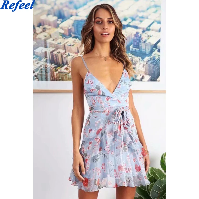 

Женское шифоновое платье-чехол с поясом, красное винтажное платье на молнии сзади с цветочным принтом и оборками, 2019