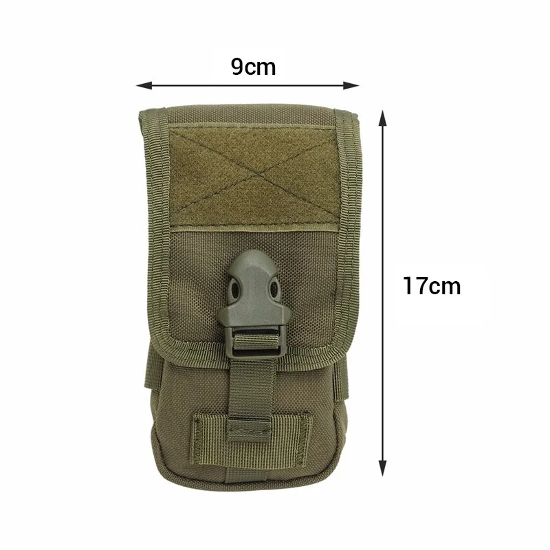 

Tactical Double-layer Phone Pouch Bag Molle Mobile Phone Pouch Money Tools Bag Belt Military Hunting Molle Fanny Bag Waist Bag