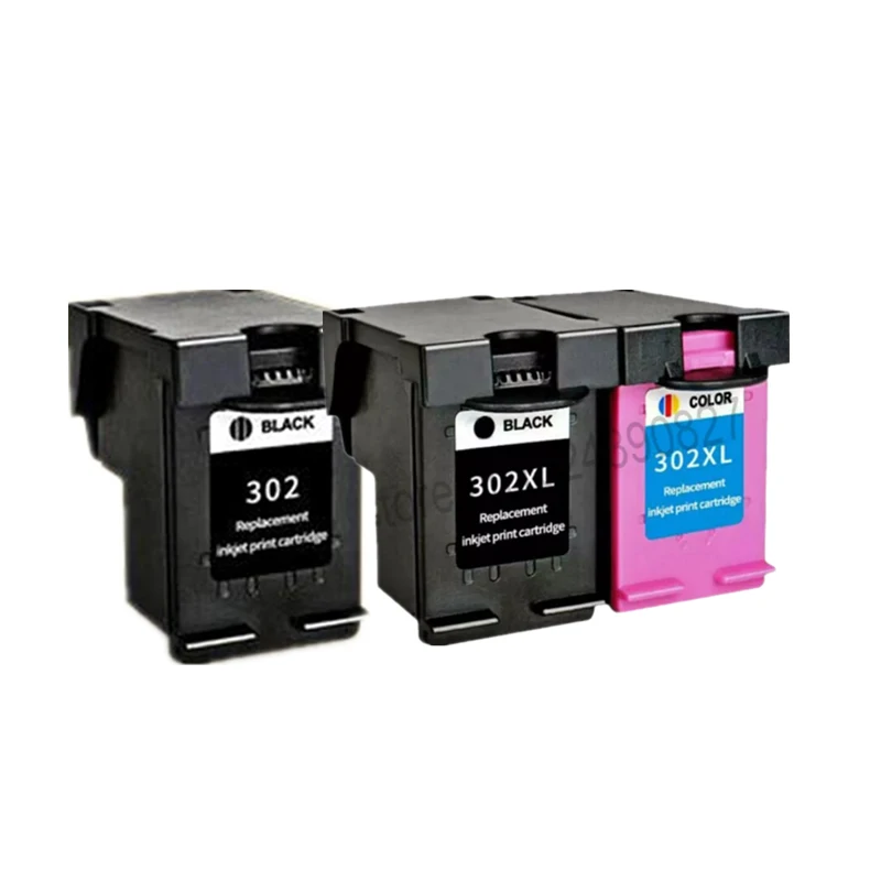 2Black 1Color YLC 302XL Восстановленный картридж для hp 302 hp 302 XL чернильный картридж для Deskjet 1110 1111 1112 2130 2131 принтера - Цвет: 2Black 1Color