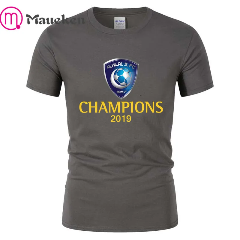 Al Hilal Al-Hilal champions, забавная Мужская футболка, модная, хлопок, хип-хоп футболка, топы, футболки, брендовая одежда - Цвет: 8