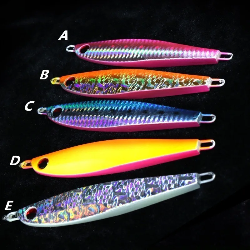 

2pcs Fishing Lures Laser Luminous Lead Diving Minnow Big Fish Bait Deep Sea 120cm 120g 160g Spinner Jig Popper Wobbler Pesca 3D