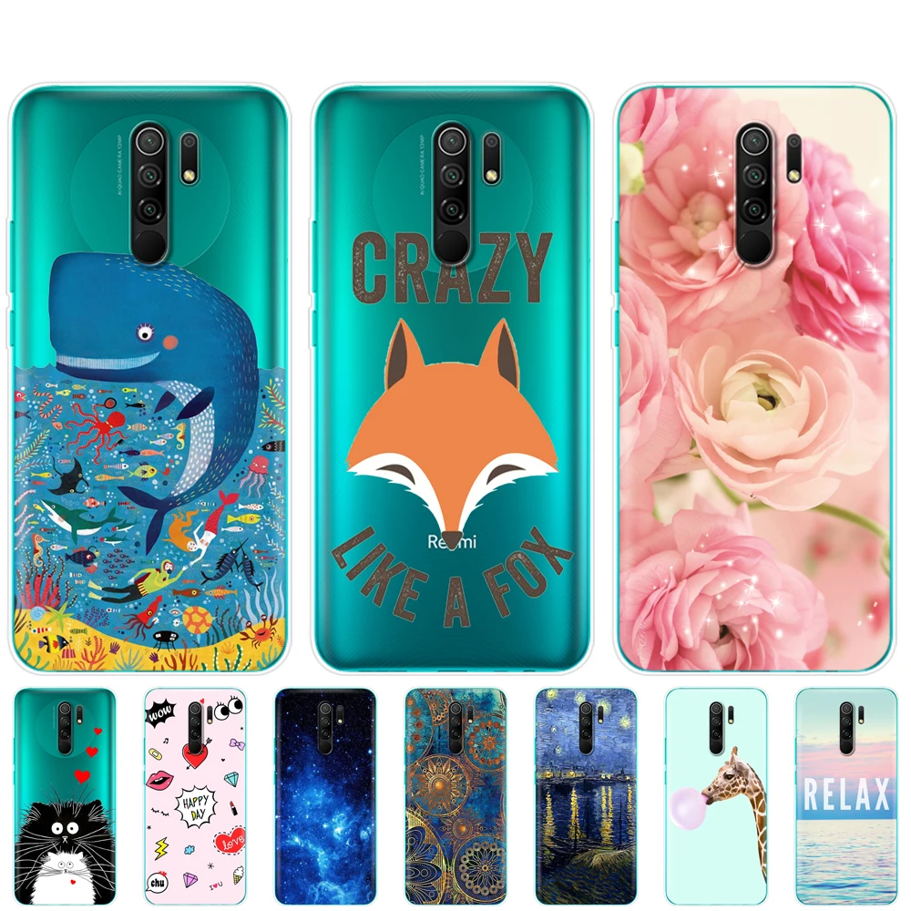 For xiaomi redmi 9 Case Silicon Back Cover Phone Case For redmi 9 Soft Case 6.53 inch etui coque shockproof Transparent fundas