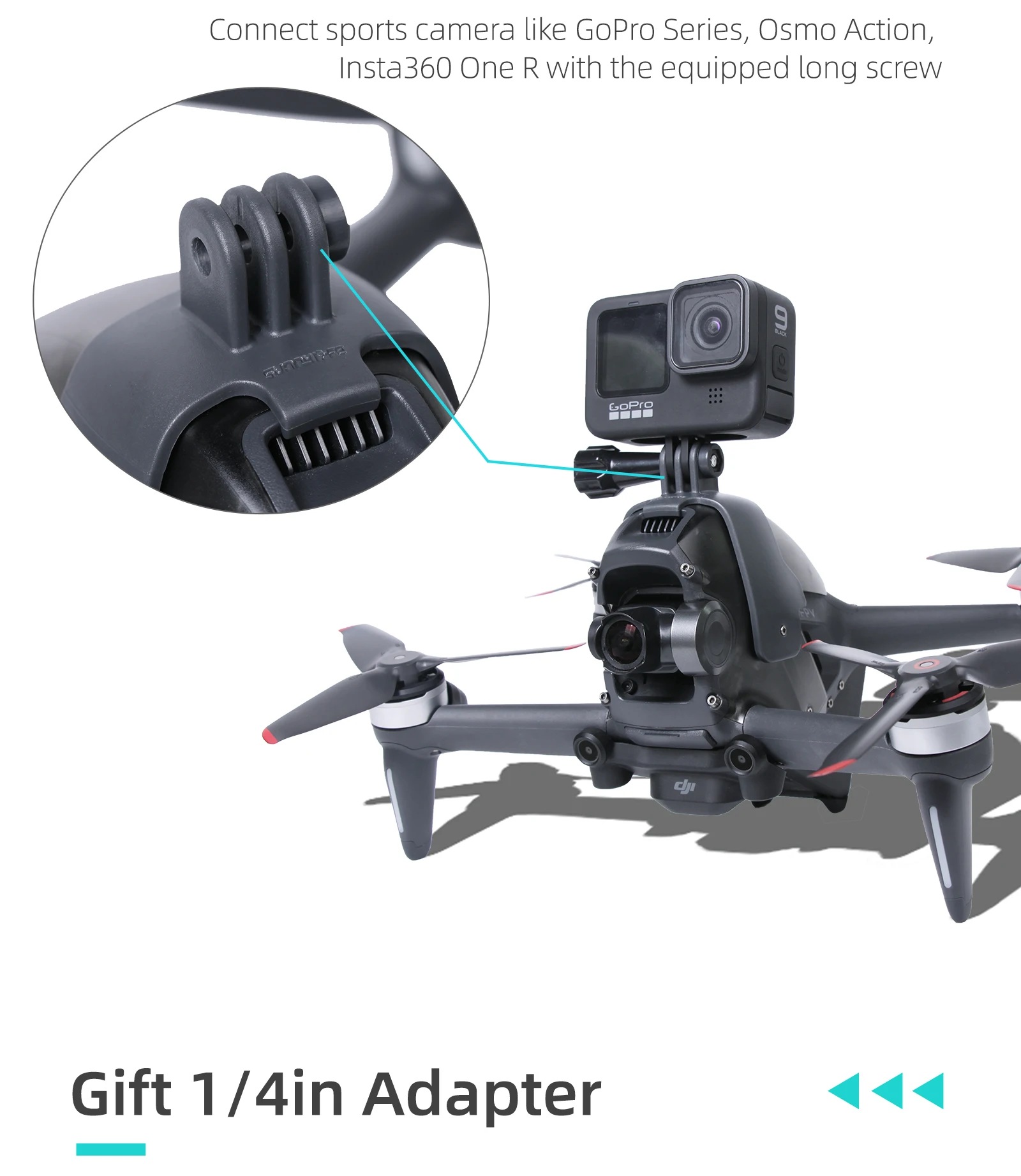 Камера Топ удлиненный кронштейн для DJI Mavic Pro FPV комбо Drone аксессуары мобильного