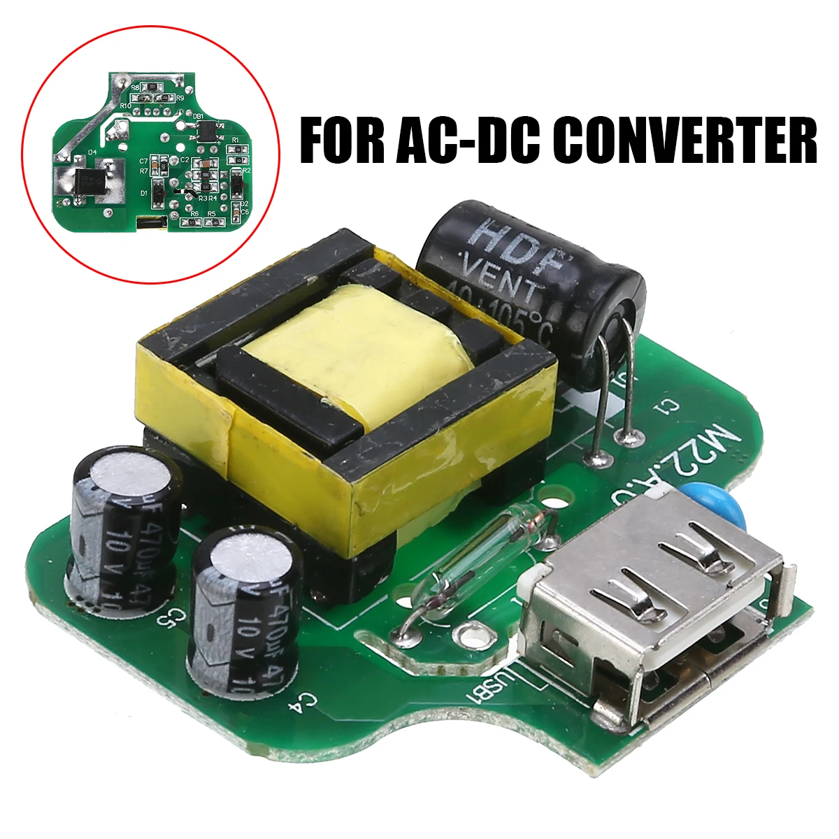 1 шт. Мини AC 110 В 220 в 230 В в DC 5 В 2.1A USB интерфейс выход доска AC-DC конвертер для DIY телефон зарядное устройство модуль питания