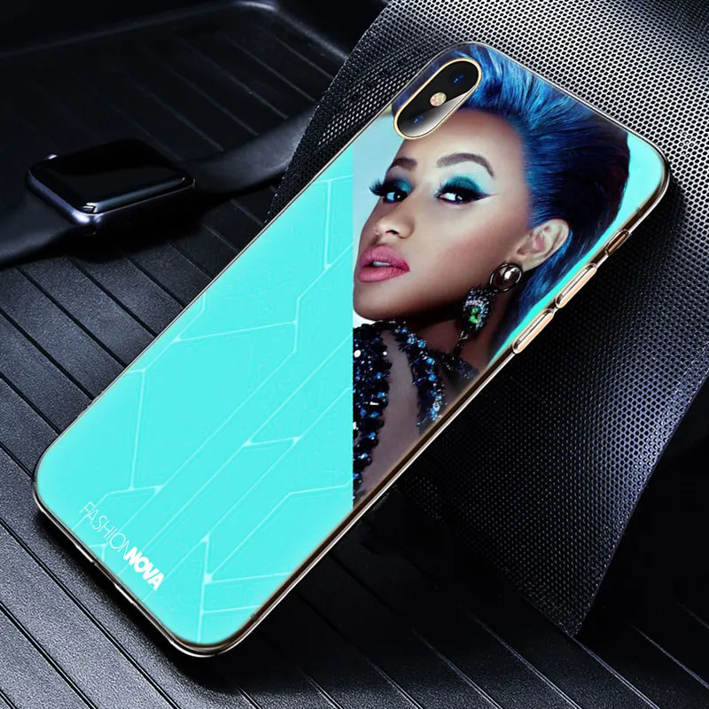 Популярный популярный мягкий силиконовый прозрачный чехол Cardi B для Apple iPhone 11 Pro XS