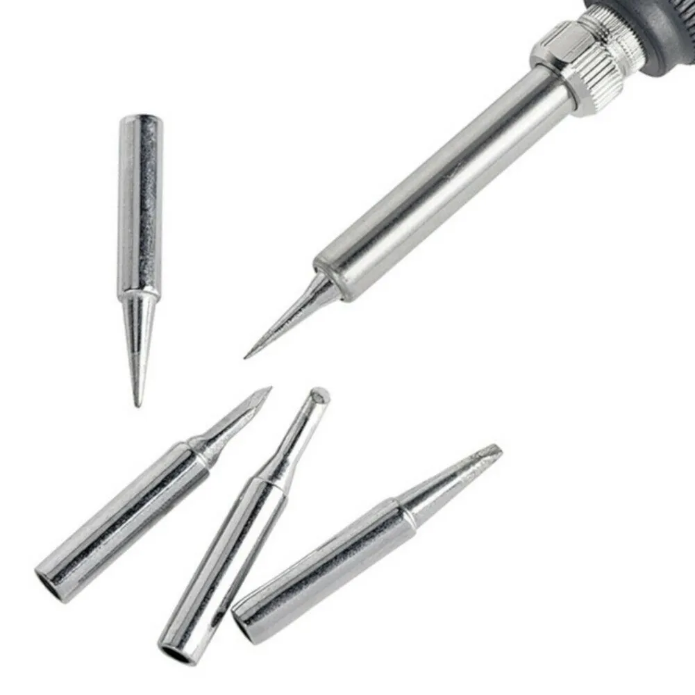 

5Pcs I+B+K+2.4D+3C Soldering Iron Pure Copper 900M Soldering Iron Head Set Inside Hot Bare Copper Electric Soldering Iron Tip