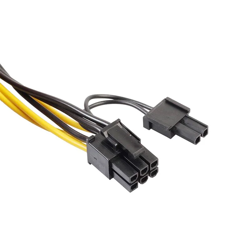 PCIe 6pin до 6 2-контактный PCI 8pin адаптер разветвитель Удлинительный кабель блок