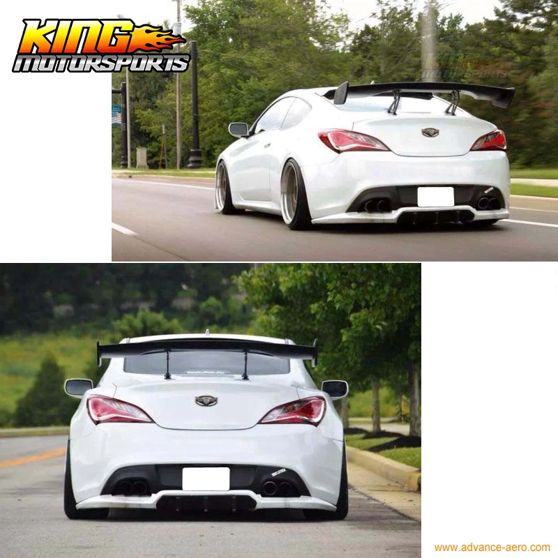 Универсальный Спойлер для багажника GT Wing Черный ABS 57 дюймов JDM американский