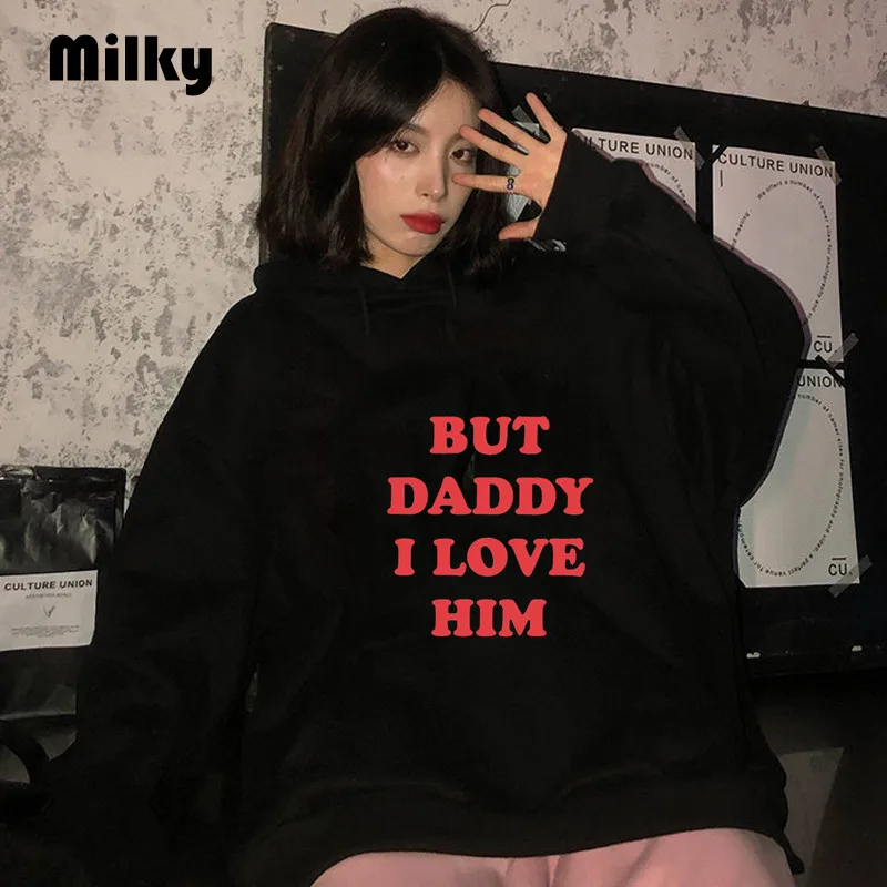 

My Life Is Crap Graphic Women Hoodie Aesthetic Style Tops Crewneck TPWK Hooded Pullovers Enjoy Health Eat Your Sweatshirt female