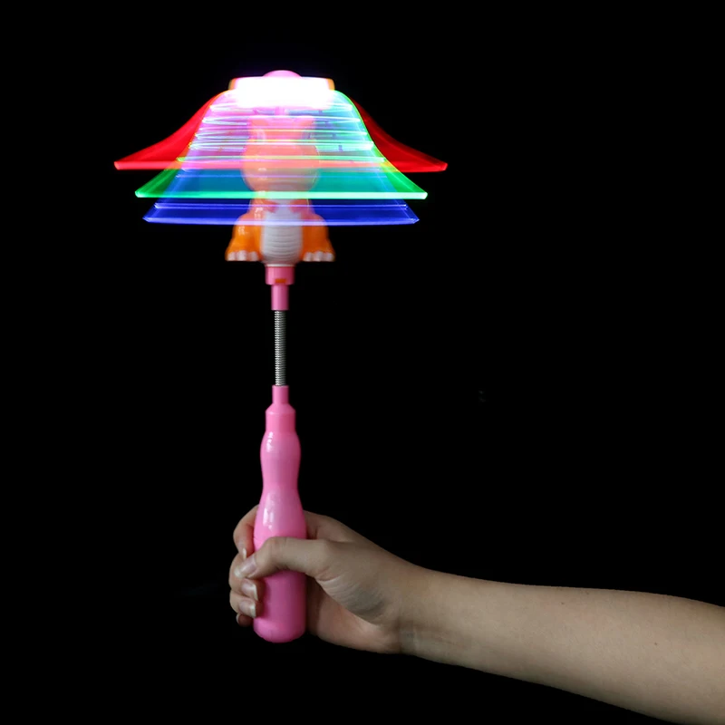 

1PC Animal Led Glowing Windmill Toy Flashing Light Up LED Spinning Kid Windmill Stick Toy Random Color