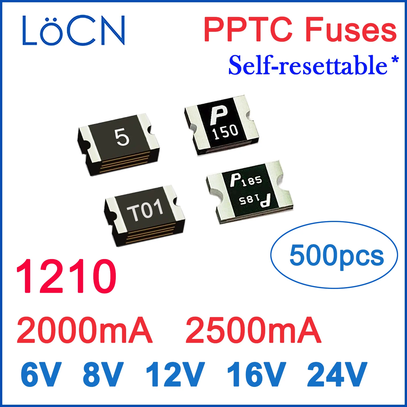 

Предохранители PPTC 1210 2A 2.5A 2000mA 2500mA 6V 8V 12V 16V 24V SMD самовосстанавливаемые, сделано в Китае, высокое качество, 500 шт.
