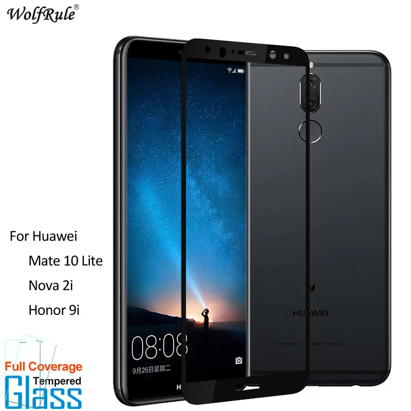 2 шт. для Huawei Mate 10 Lite стекло Nova 2i защита экрана закаленное полная защитная пленка