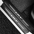 4 шт. для Honda CR-V CRV CR V Word Накладка на порог автомобиля, защитная накладка, декор из углеродного волокна