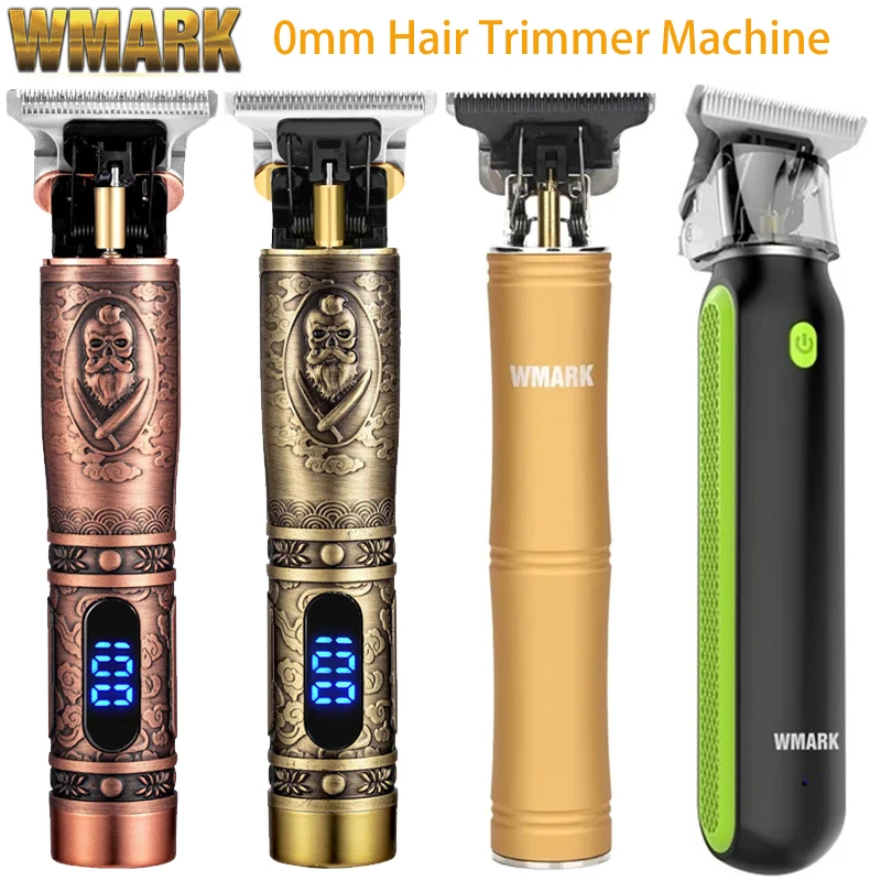 

WMARK беспроводной триммер для волос цельнометаллический триммер для деталей профессиональная перезаряжаемая машинка для стрижки волос со с...