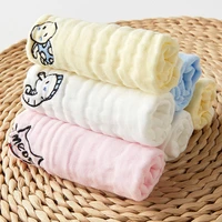 5pcsset pack baby washcloths small baby towel wipes 3030cm soft baby wipes multicolors baby feeding towels