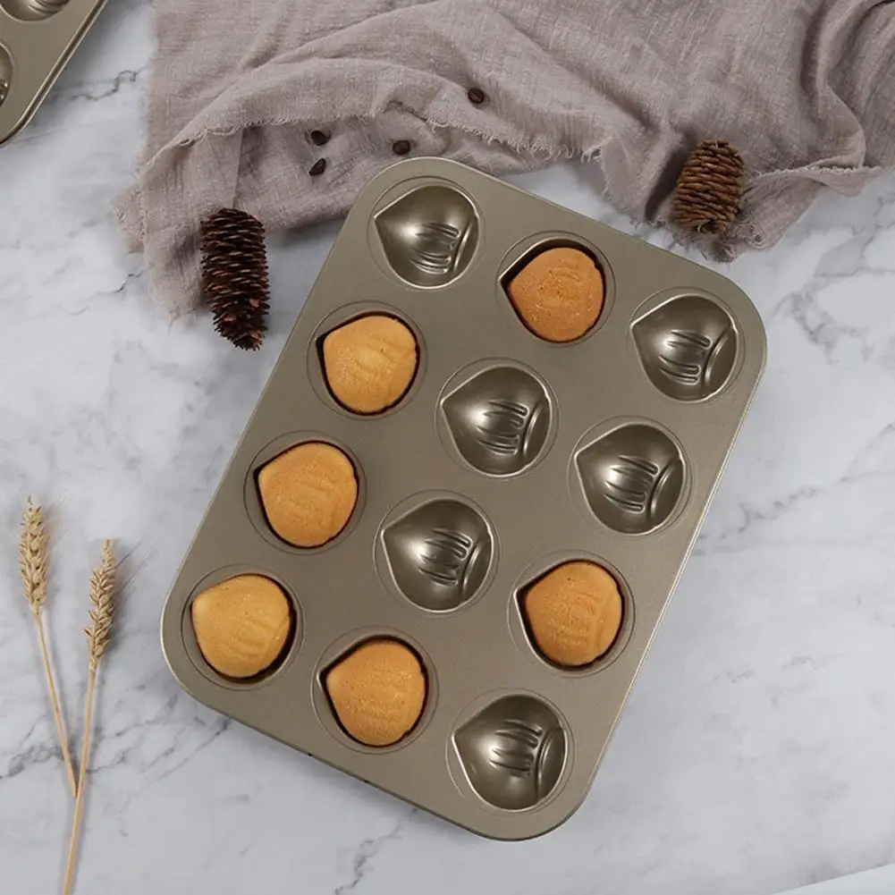 

6/12-Cavity Donut Mold Cake Pan Carbon Steel Reusable Non-stick Bakeware DIY Kitchen Baking Tools Cake Mold Tray