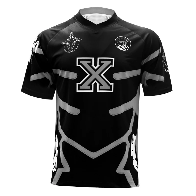 _ Горная трикотажная футболка для езды на мотоцикле крутая Спортивная велосипеде