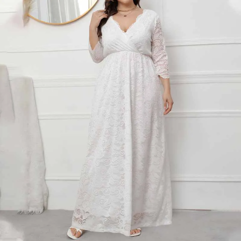 

Женское длинное Кружевное платье-Boubou, голубое длинное платье-макси с цветочным принтом, украшенное принтом в виде цветов, в западном стиле, ...