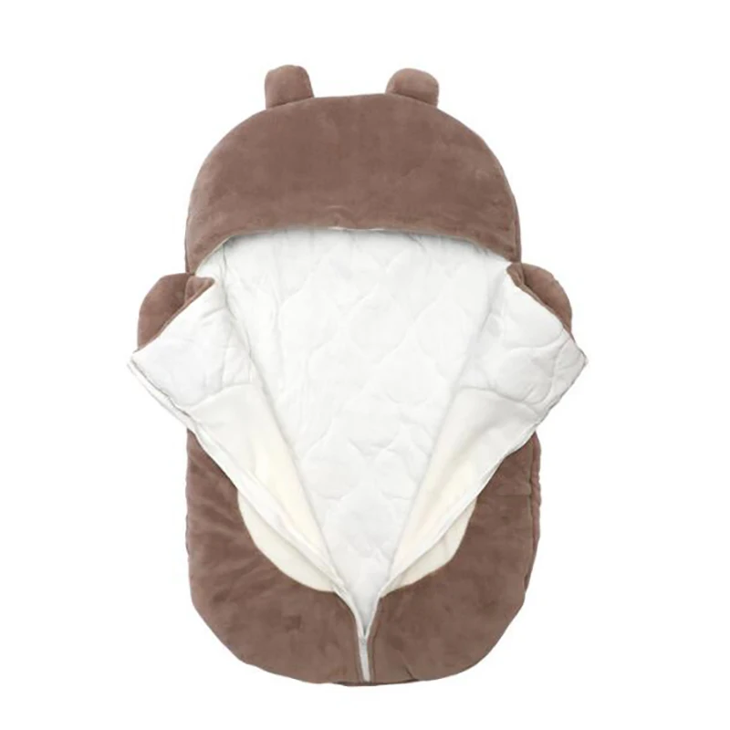 

Sleepsack Baby Kids Sleeping Bag Infant stroller blanket catton Wrap cute bear Swaddling winter YBC012