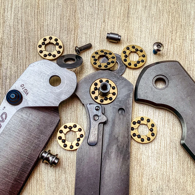 2 шт. латунная рама складной нож подшипник Флиппер керамический для Land 812 |