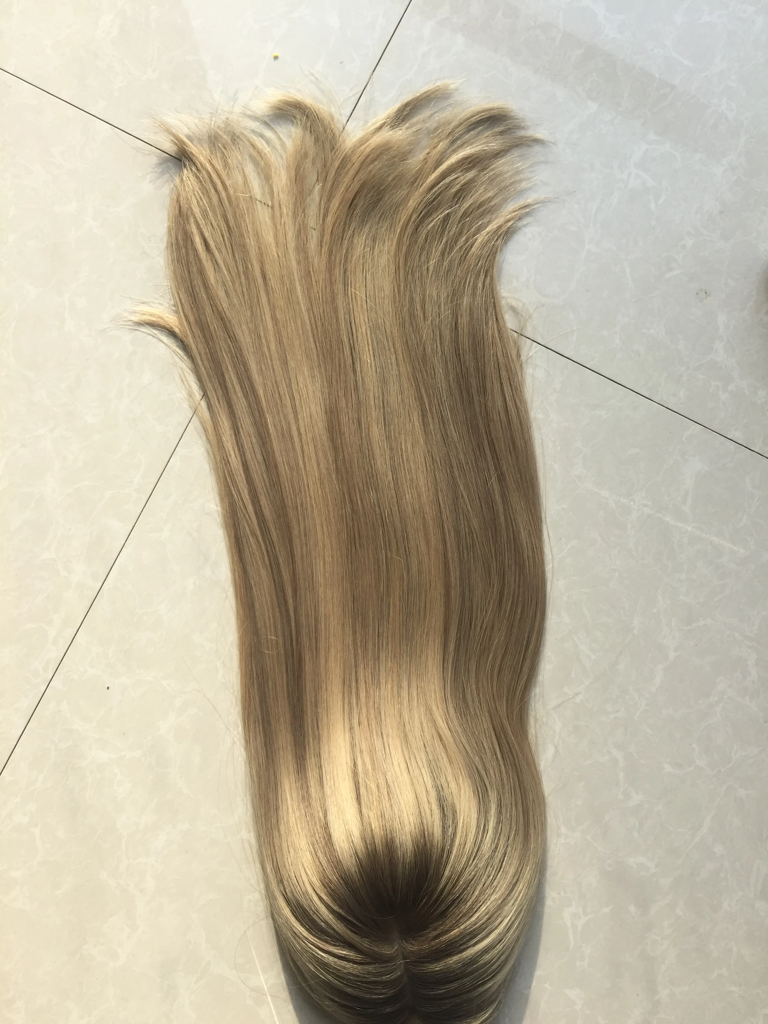 Европейские натуральные волосы кружевной передний Топ женские хит продаж Kippah