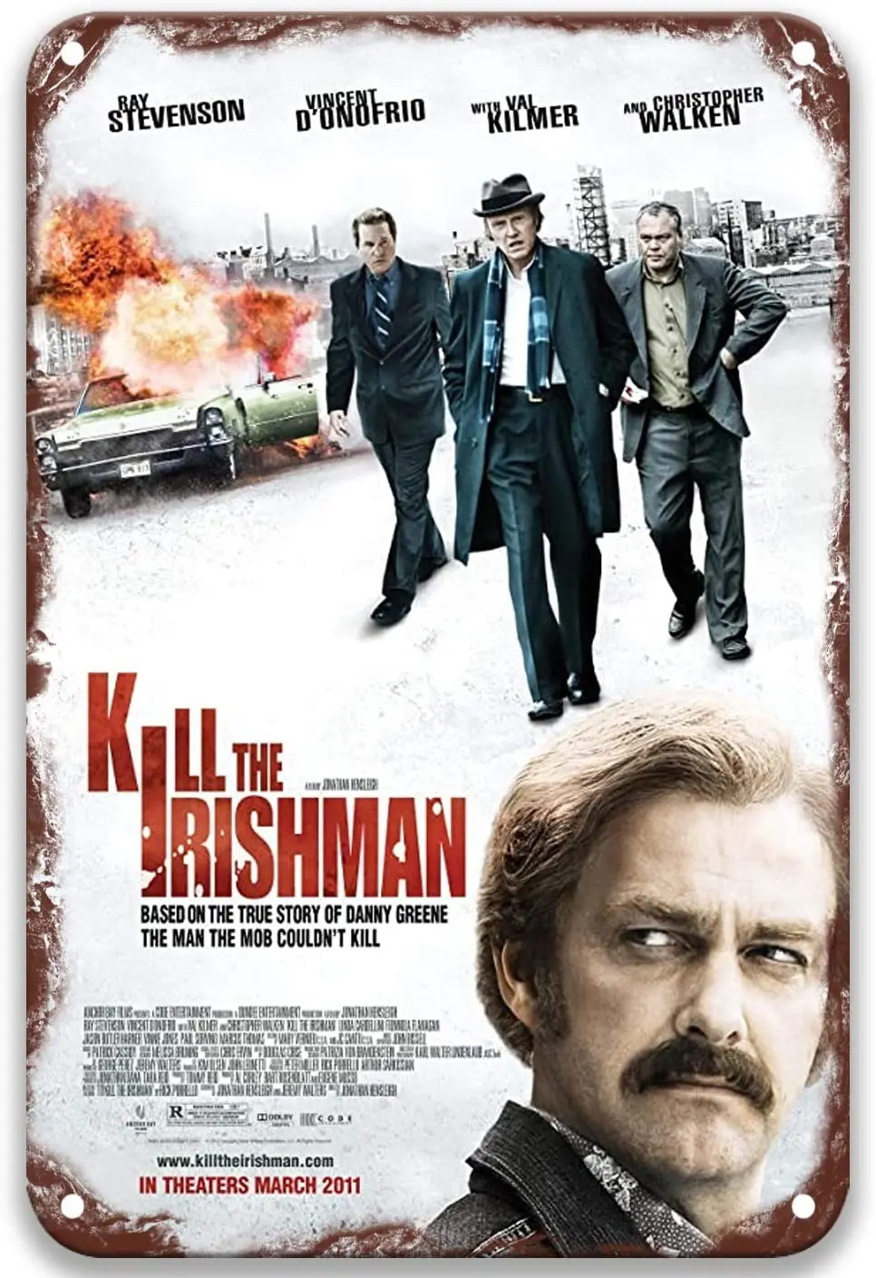 

Жестяные знаки Kill The Irishman (2011), винтажные фильмы, классические, для улицы, гостиной, сада, кофе, бара, 8x12 дюймов