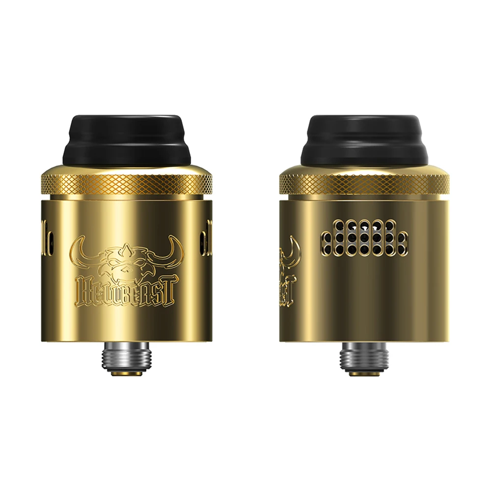 Original Hellvape Hellbeast RDA Tank 810 Drip Tip Atomizer with NI80 Fused Clapton Coil E Cigarette Vaporizer Vs Dead Rabbit V2 |