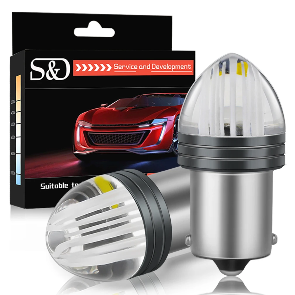 Новые светодиодсветодиодный лампы 1156 P21W 7506 P21/5W BAY15D 1157 BA15S 2 шт. Светодиодные