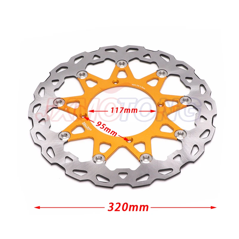 320MM Oversize Front Floating Brake Disc Rotor For KTM EXC GS EXCF SX SXF SXS XC XCR XCW XCF XCRF MXC MX SMR SIX DAYS Supermoto |