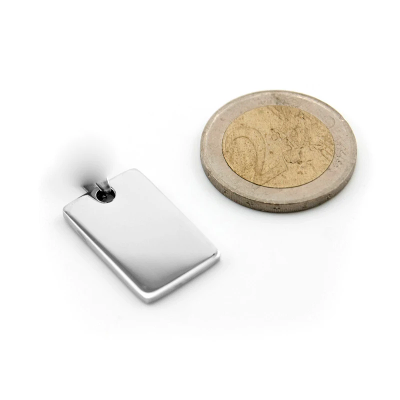 100 шт. прямоугольная подвеска гладкое зеркало Двухстороннее полированное