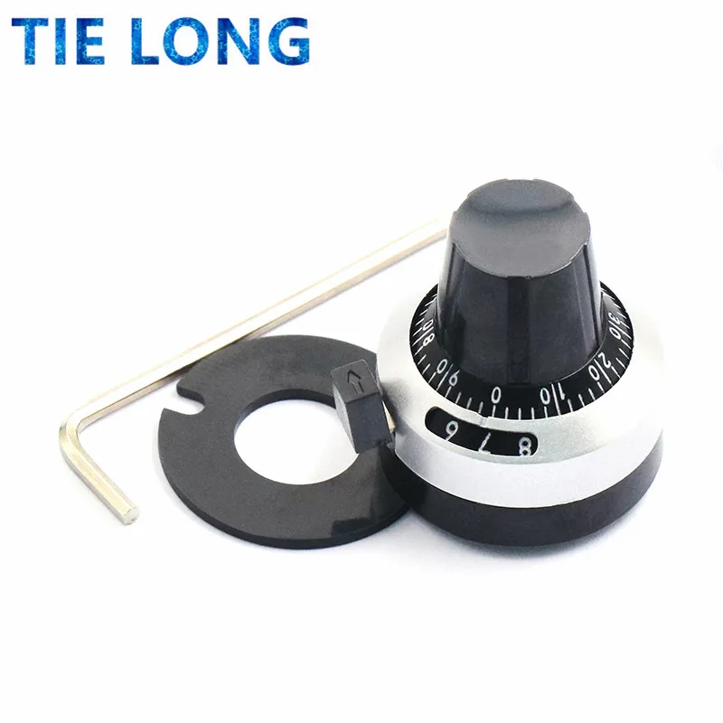 

1pcs 3590 3590S 6.35 mm precision scale knob potentiometer knob equipped with multi-turn potentiometer