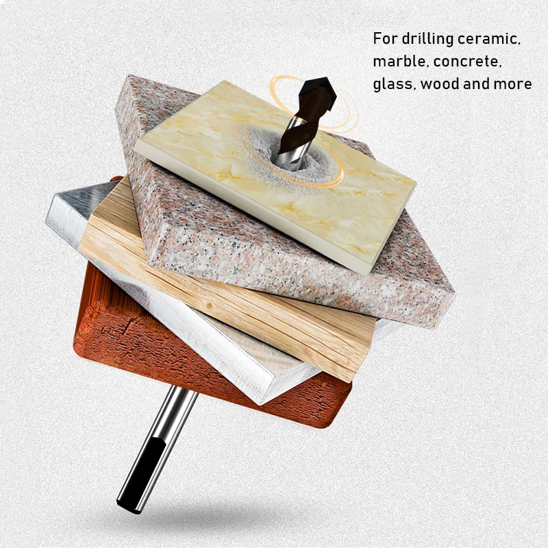 Набор сверл для бетона комплект из 5-10 насадок 6 мм 8 10 12 цемента мрамора стеклянной