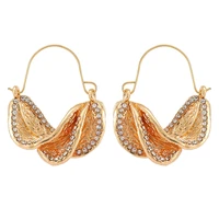 ztech new geometric metal earrings women girls goldsilver color vintage designer jewelry statement bijoux femme high quality