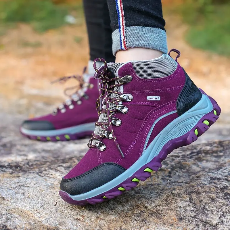 Outdoor Waterproof Hiking Boots Men Women Winter Shoes Walking Climbing Hiking Shoes Mountain Sports Trekking Boots Men Sneakers