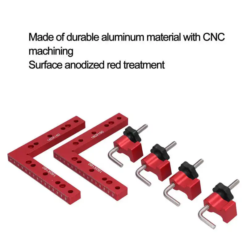 

Carpenter Clamping Tool Right Angle Clip Positioning Panel 90 degree Woodworking Fixture 160x160mm Badezimmer Accessoires