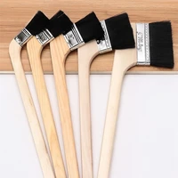 wooden paint brushes long handle elbow for wall painting bbq oil cleaning dust removal machine metal chips clear hand tool