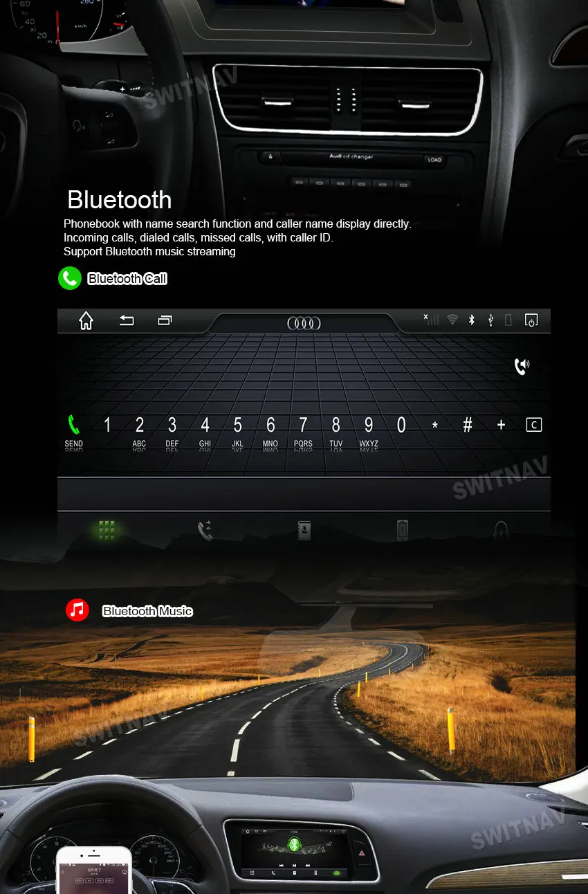 SWITNAV 4 Гб+ 32 ГБ Android 7,1 автомобильный dvd-плеер для A4L 2009-2012 Автомобильный мультимедийный Авто поддержка DVR wifi DAB OBD Автомобильный аудио gps