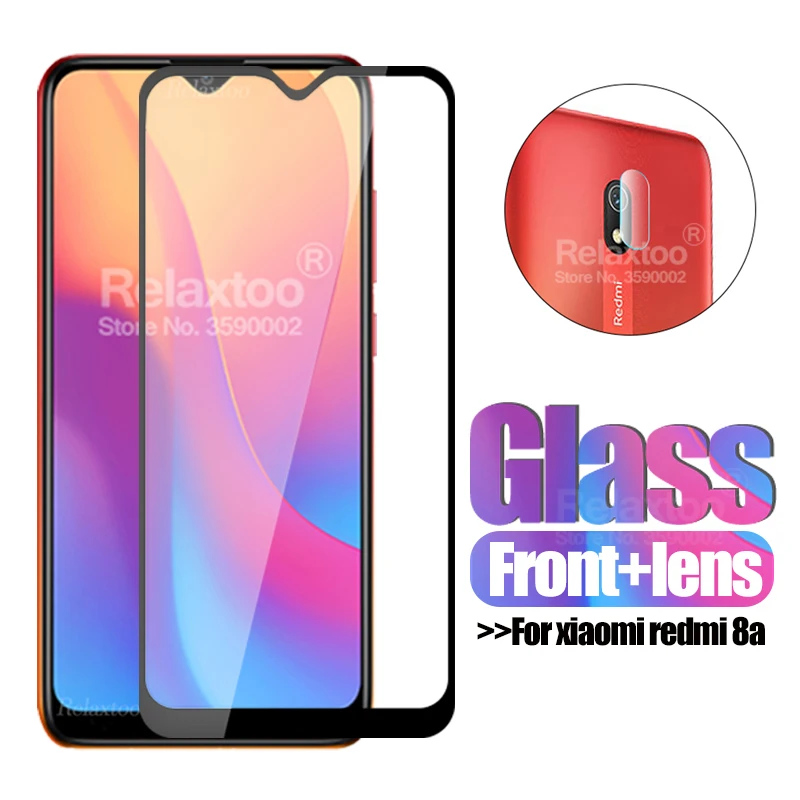 2-в-1 камера защитной пластиной Стекло redmi 8a пылеотталкивающая Защитная пленка для