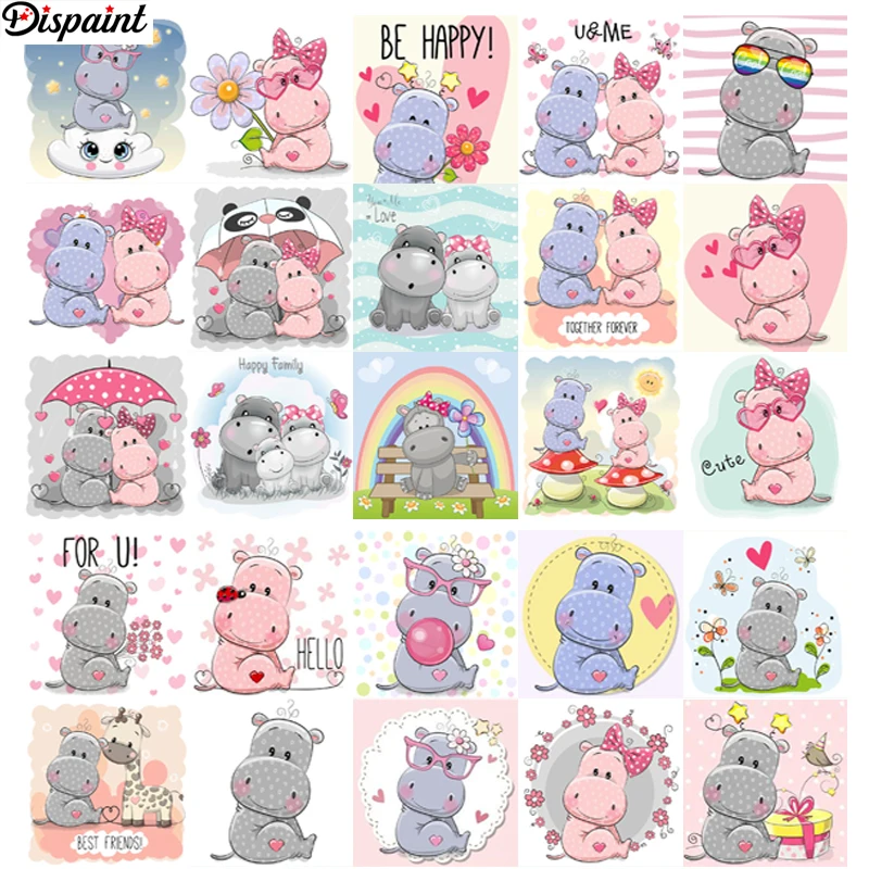 Картина Стразы Dispaint Хрустальный декор алмазная живопись сделай сам Мультяшные