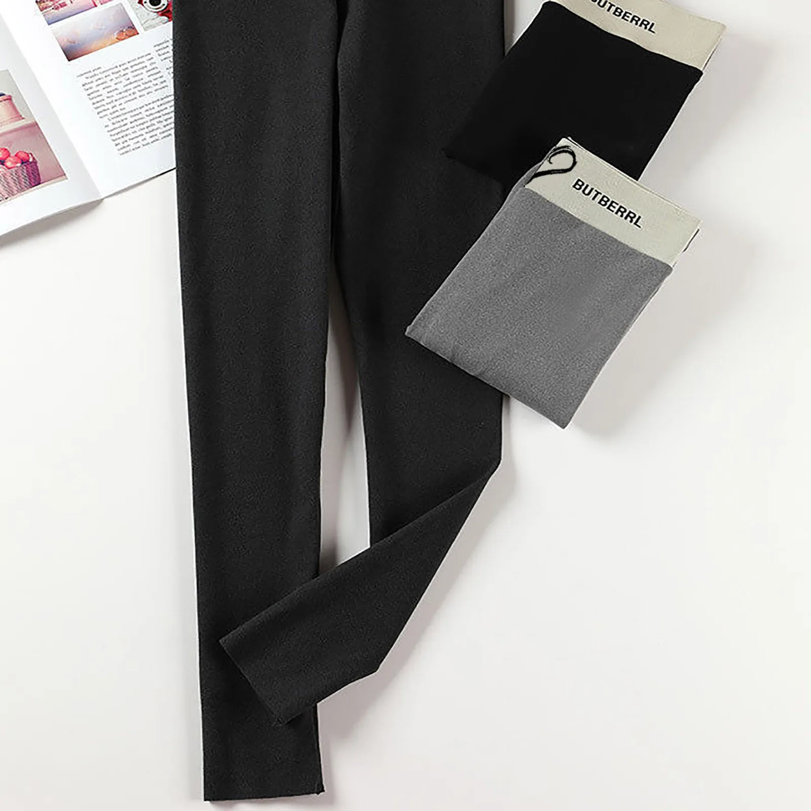 

Winter Warm Leggings Casual Women Printed Span Ladies High Waist Pants Elastic Push Up Polyester Legging Skinny Plus Size Pants